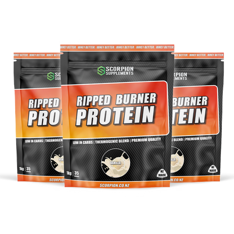 RIPPED BURNER PROTEIN 3KG w/FREE SHAKER