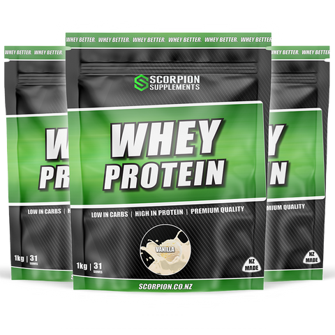 WHEY PROTEIN 3KG COMBO w/FREE SHAKER
