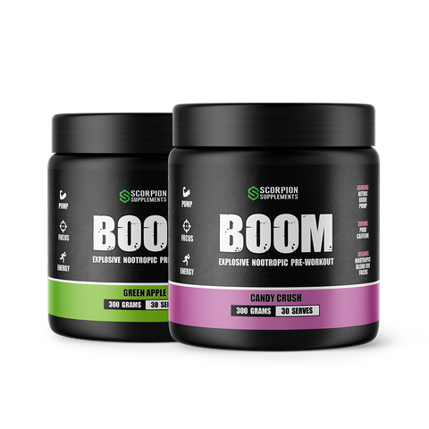 SCORPION BOOM PRE-WORKOUT - 2 JAR DEAL