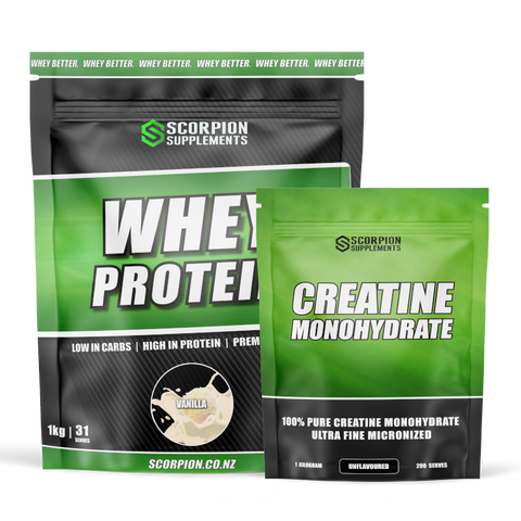 SCORPION WHEY + CREATINE 1KG COMBO