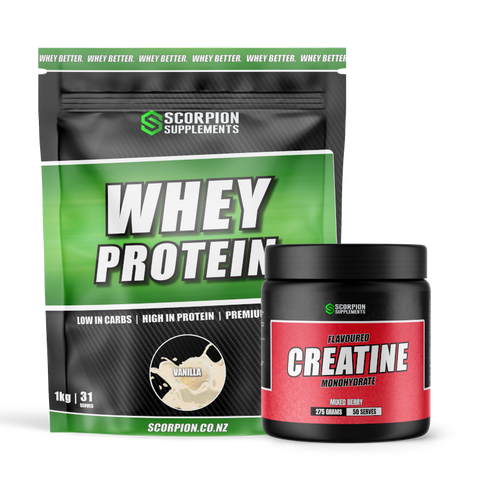 SCORPION WHEY + FLAVOURED CREATINE 275G COMBO