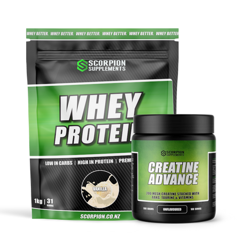 SCORPION WHEY + CREATINE ADVANCE 500G COMBO