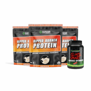 SCORPION RIPPED BURNER PROTEIN 3KG + FREE GLUCO SMART