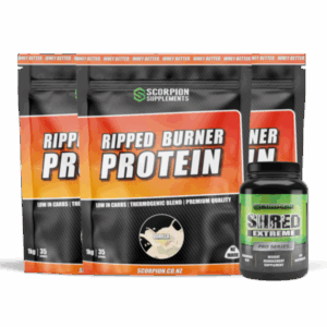 SCORPION RIPPED BURNER PROTEIN 3KG + FREE SHRED EXTREME