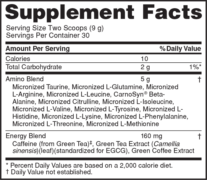 OPTIMUM NUTRITION AMINO ENERGY 270g Scorpion Supplements Supplement 
