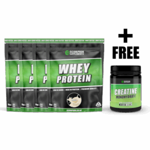 SCORPION WHEY 4KG COMBO + FREE CREATINE 250G