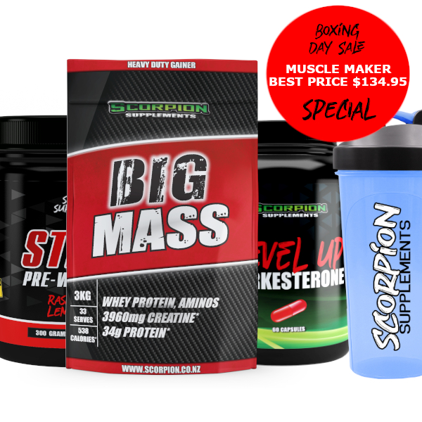 MUSCLE MAKER STACK Scorpion Supplements Supplement Store NZ