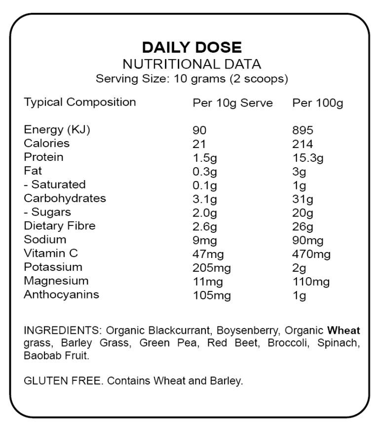 Daily Dose Greens+Reds Shot - | Scorpion Supplements | Supplement Store NZ